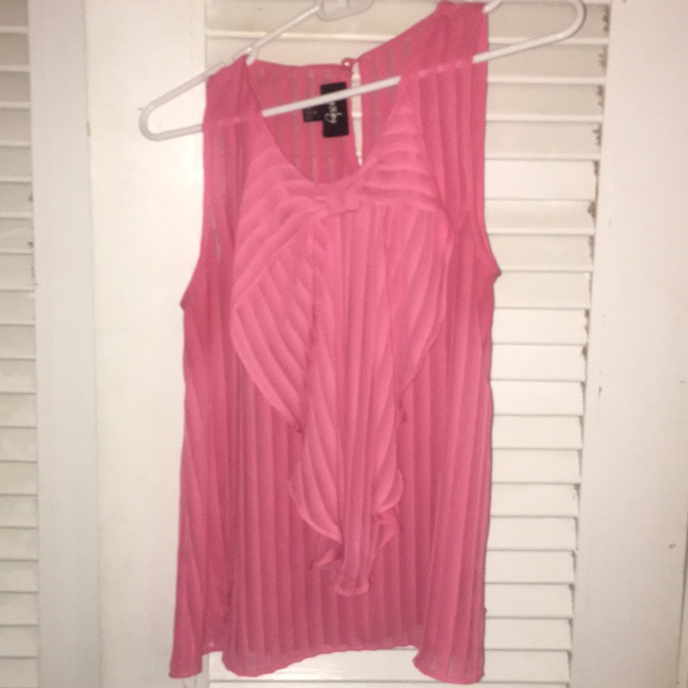 Gorgeous bow girly pink tank